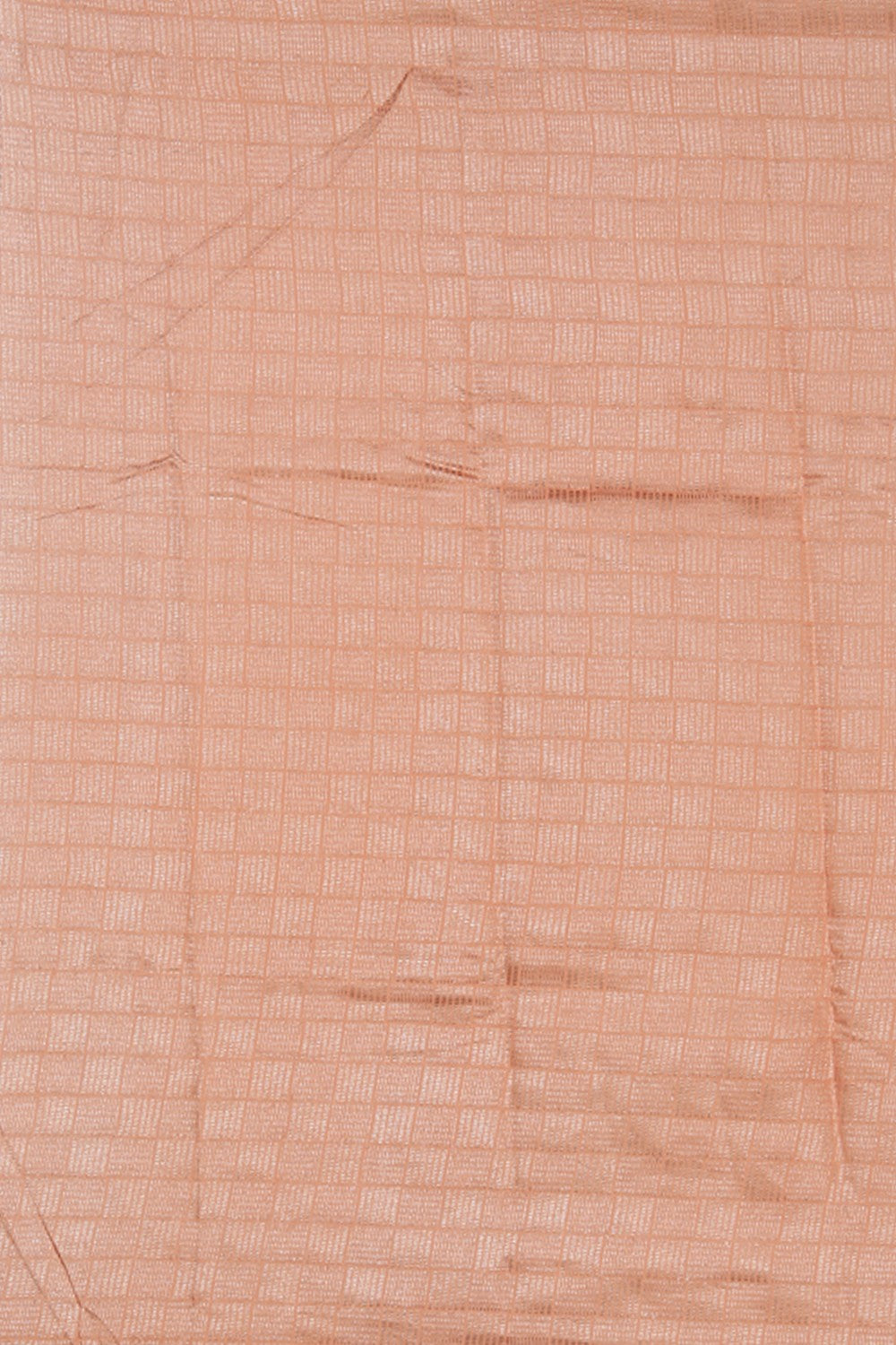 Image of Banarasi Cotton Silk Peach Saree